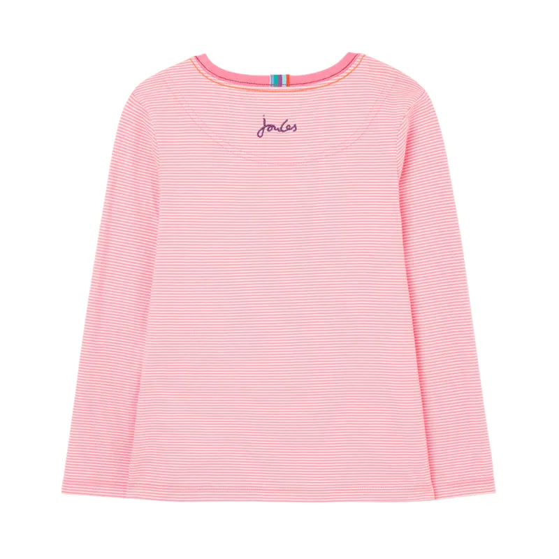 Joules Gruffalo Ava Artwork Top - Gruffalo Pink Stripe-1